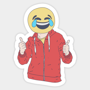 Tears of Joy Emoticon - Happy Crying - Uplifting Sticker